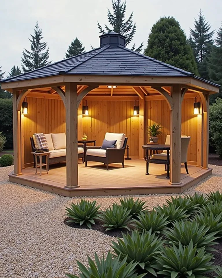 Çokgen Ahşap Çardaklar